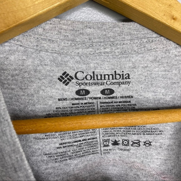 COLUMBIA Gray Short Sleeve Graphic Tee - Picture 3 of 5